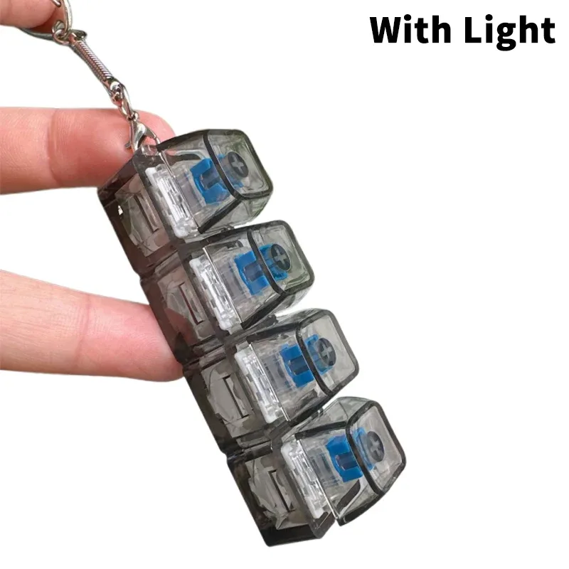 Testeur de switches pour clavier mécanique (4/9 touches) - Porte-clés anti-stress à LED slide 9