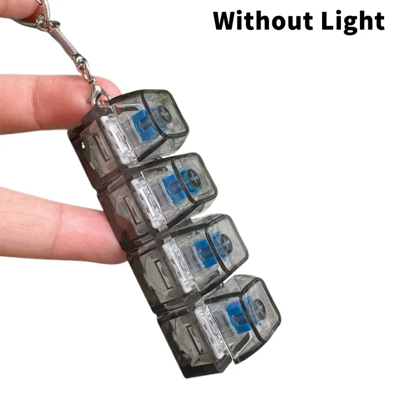 Testeur de switches pour clavier mécanique (4/9 touches) - Porte-clés anti-stress à LED slide 10