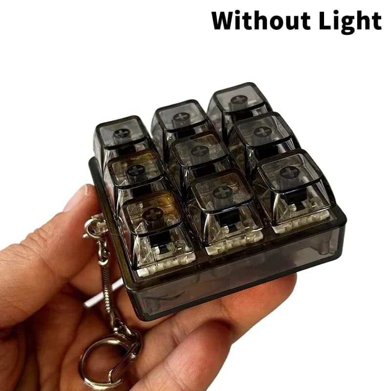 Testeur de switches pour clavier mécanique (4/9 touches) - Porte-clés anti-stress à LED slide 8