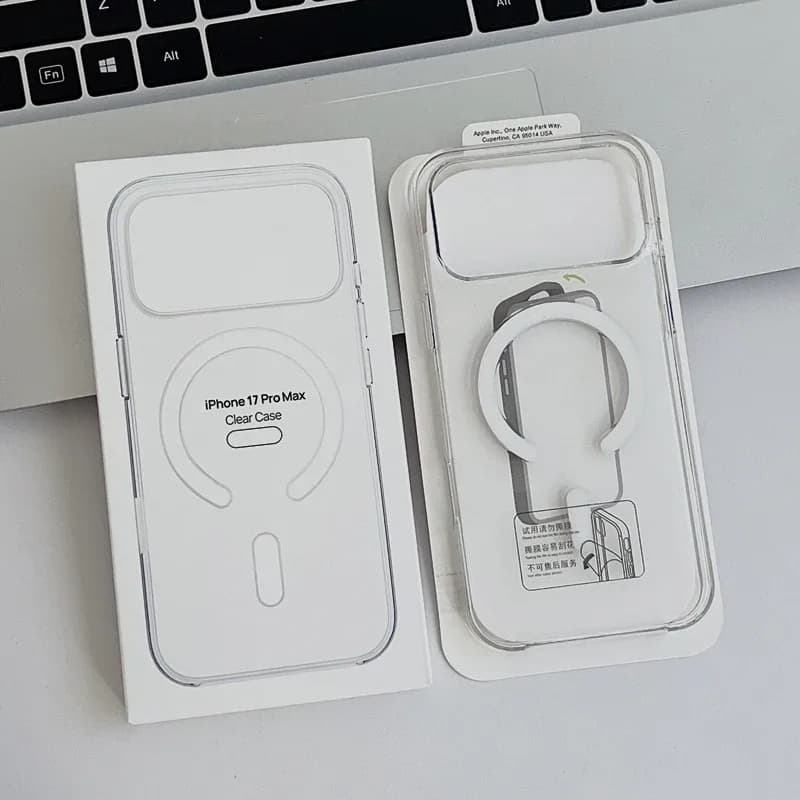 Coque magnétique transparente pour iPhone 17, 16, 15, 14, 13, 12 - Protection rigide compatible chargement sans fil slide 7
