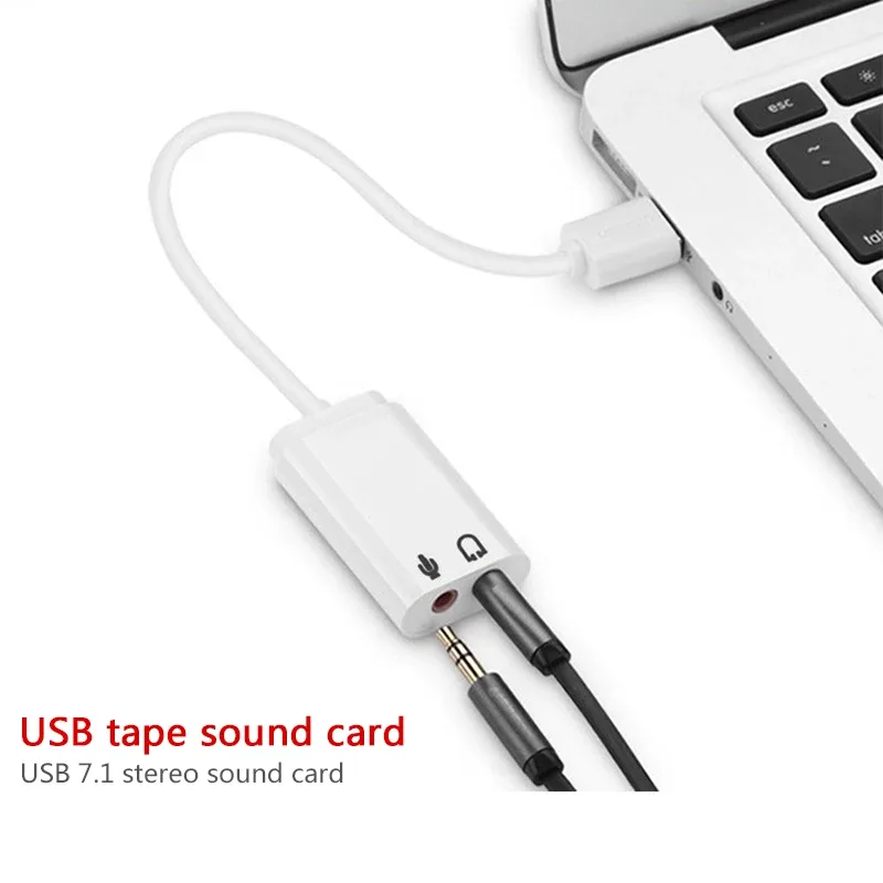 Carte Son Externe USB 7.1 Virtuel - Adaptateur Audio pour PC et Mac