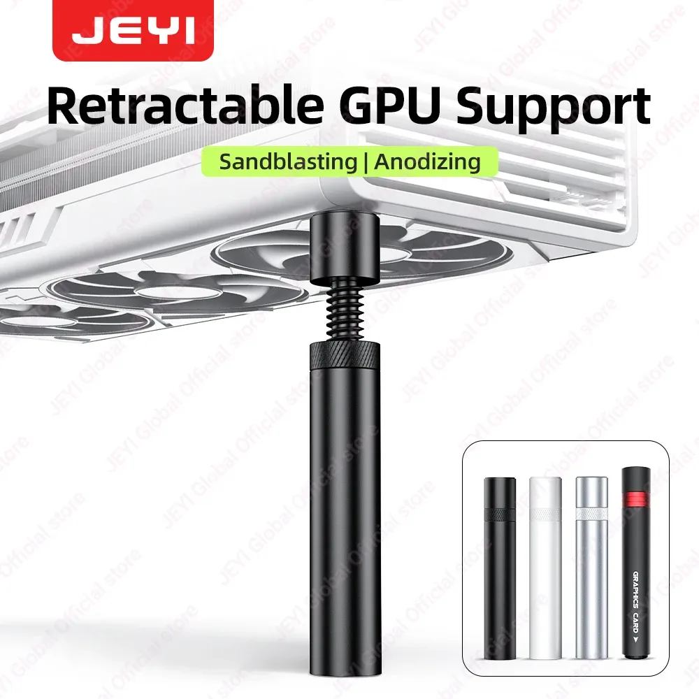 Support de carte graphique JEYI en aluminium, réglable et anti-affaissement - Image 1