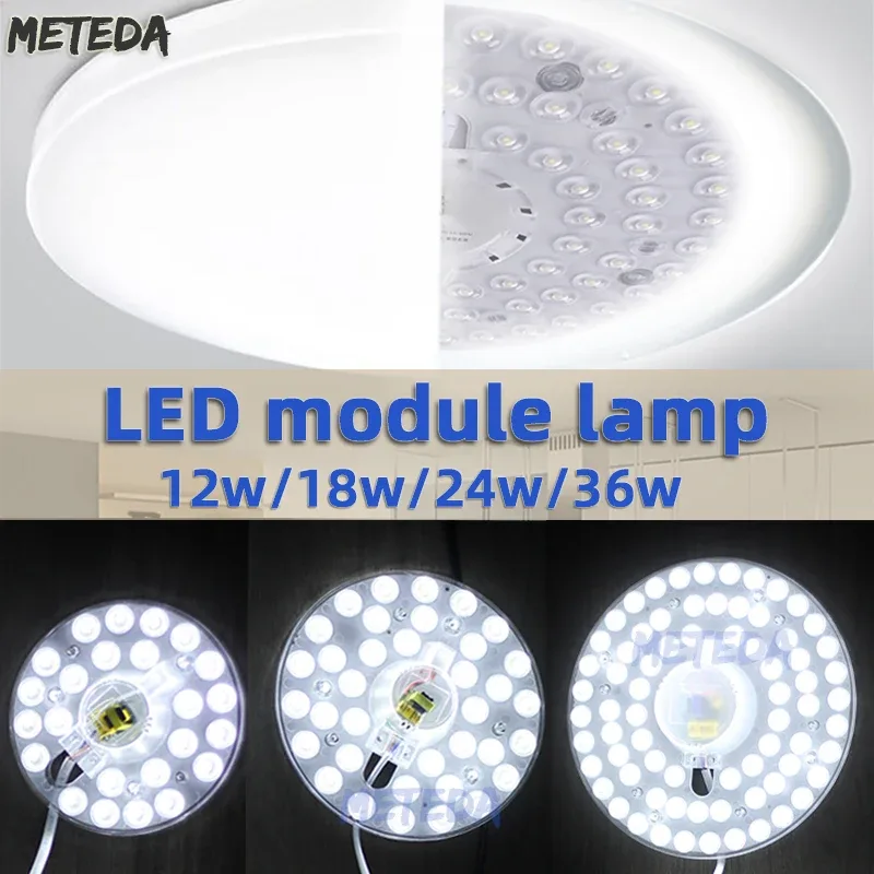 Panneau LED circulaire pour plafonnier, 12W à 36W, 220V-240V - Image 4