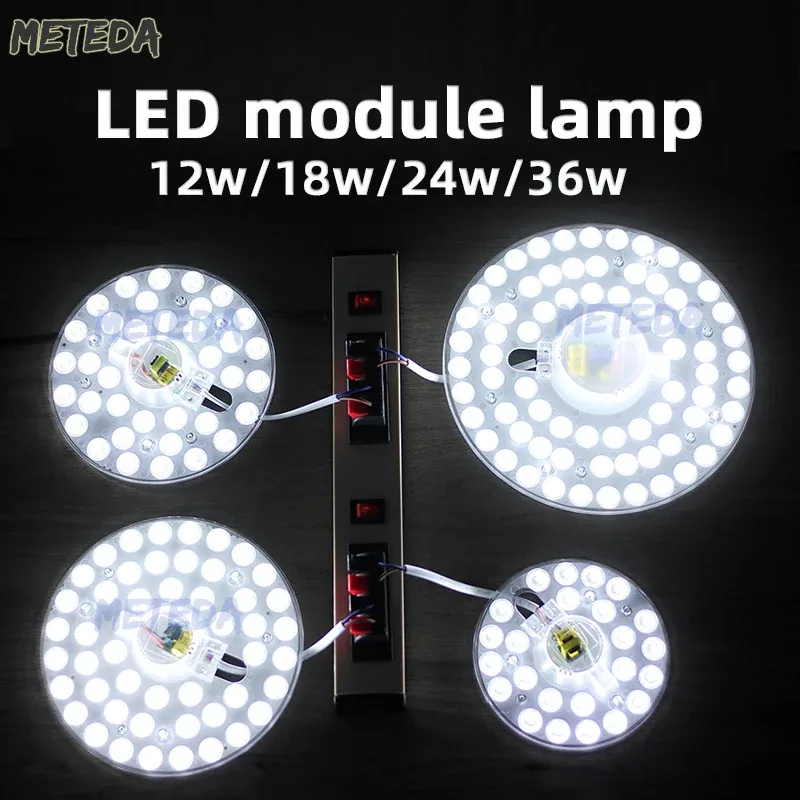 Panneau LED circulaire pour plafonnier, 12W à 36W, 220V-240V - Image 3