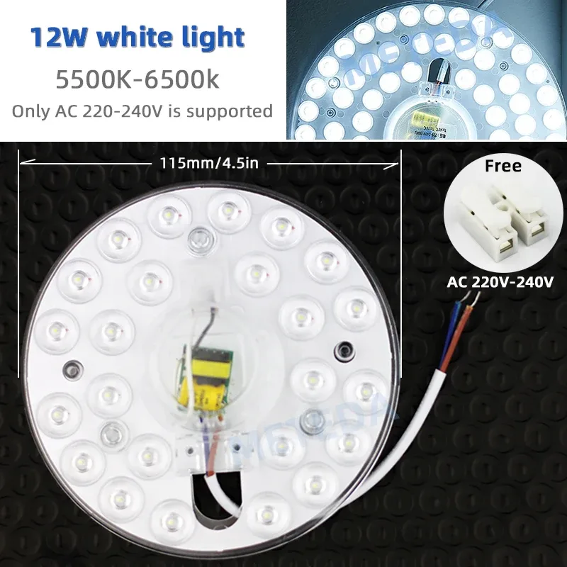 Panneau LED circulaire pour plafonnier, 12W à 36W, 220V-240V slide 10