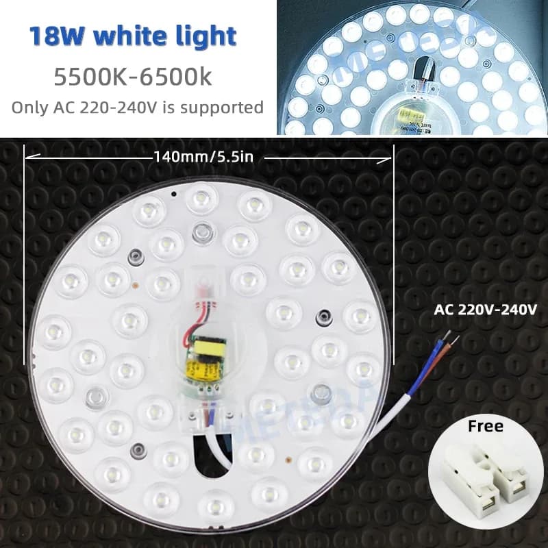 Panneau LED circulaire pour plafonnier, 12W à 36W, 220V-240V slide 9