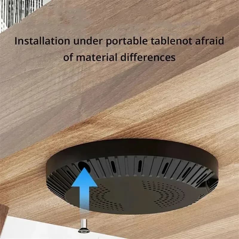 Chargeur sans fil invisible sous le bureau (40 mm) pour iPhone et Samsung - Image 3