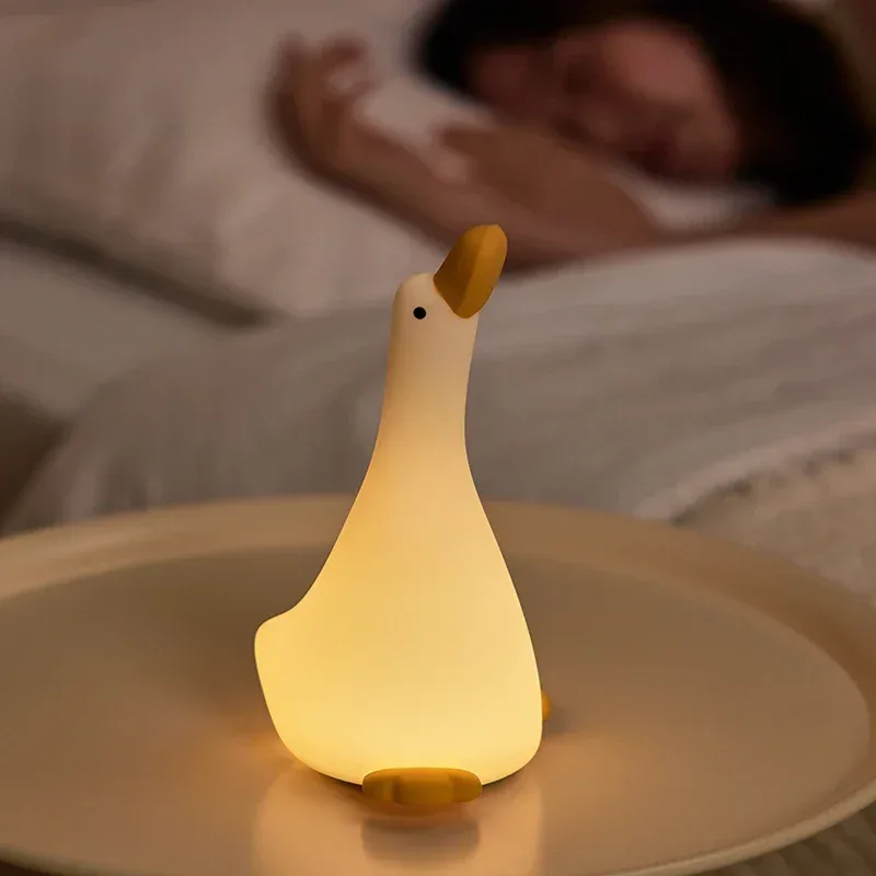 Veilleuse LED rechargeable en silicone - Canard mignon - Image 6