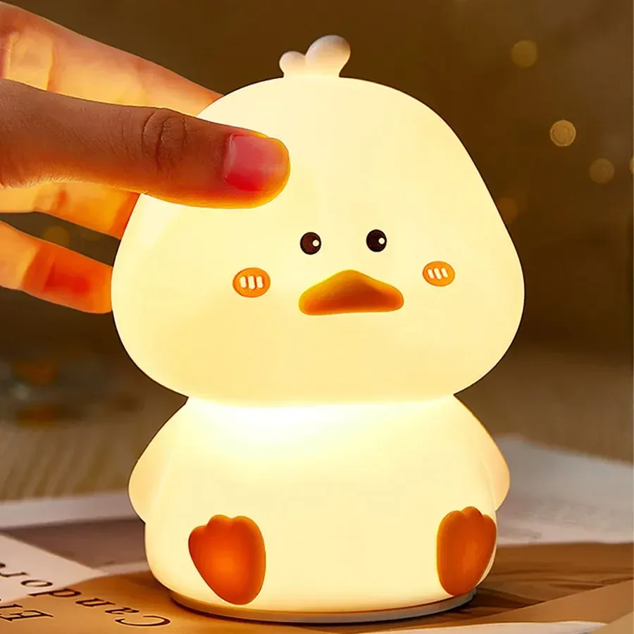 Veilleuse LED rechargeable en silicone - Canard mignon slide 7