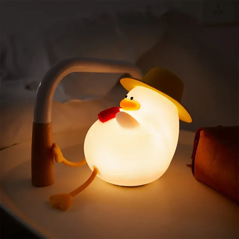 Veilleuse LED rechargeable en silicone - Canard mignon slide 11