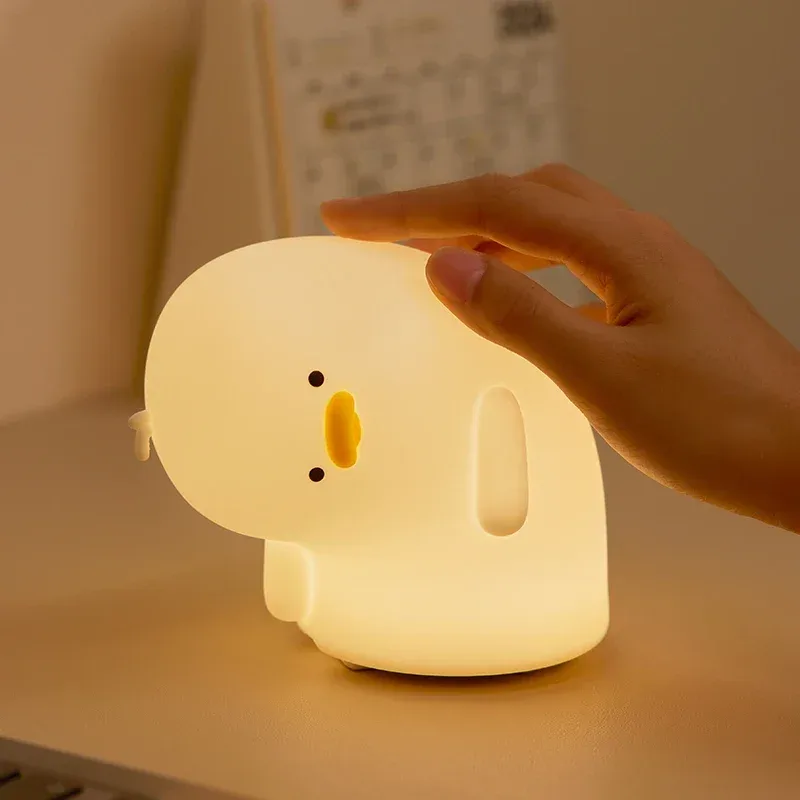 Veilleuse LED rechargeable en silicone - Canard mignon slide 10