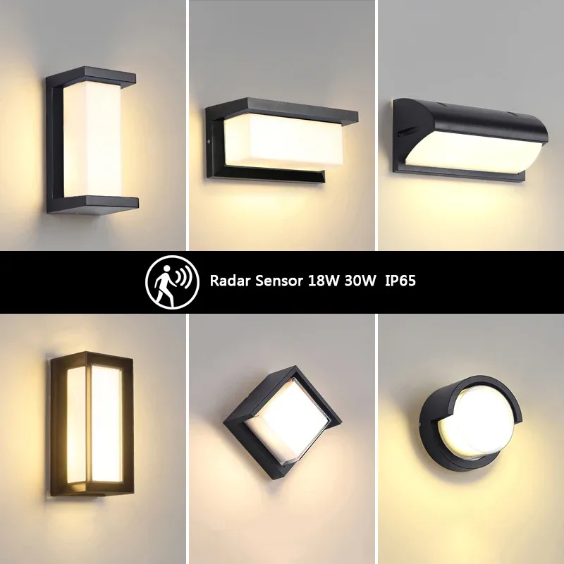 Applique murale LED extérieure IP65 avec détecteur de mouvement