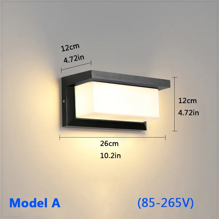 Applique murale LED extérieure IP65 avec détecteur de mouvement slide 8