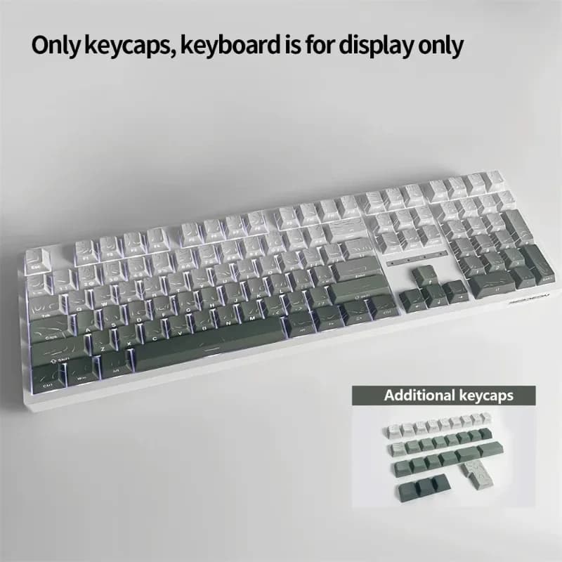 Set de touches PBT Noir Topographique 4.0 - Profil Cherry - Double injection latérale RGB - Compatible switches Cherry MX slide 17