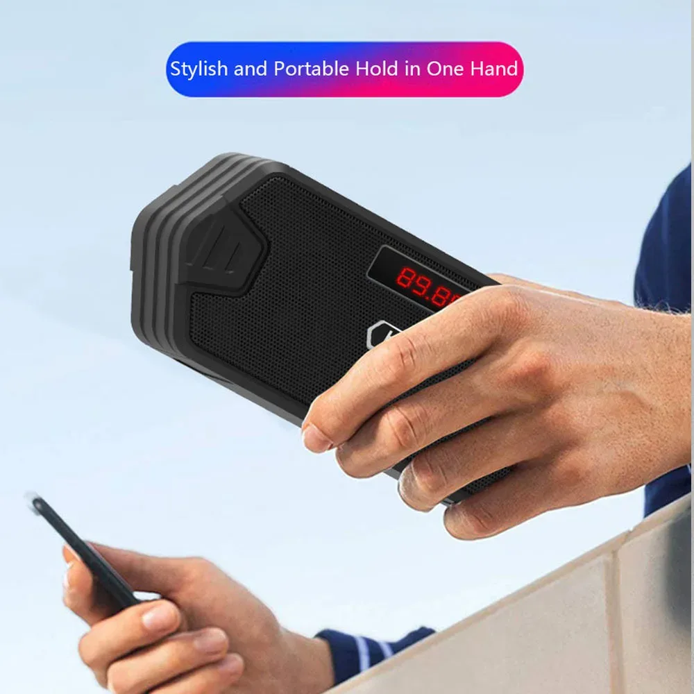 Enceinte Bluetooth portable avec radio FM, ports USB, Micro SD et AUX - Image 5