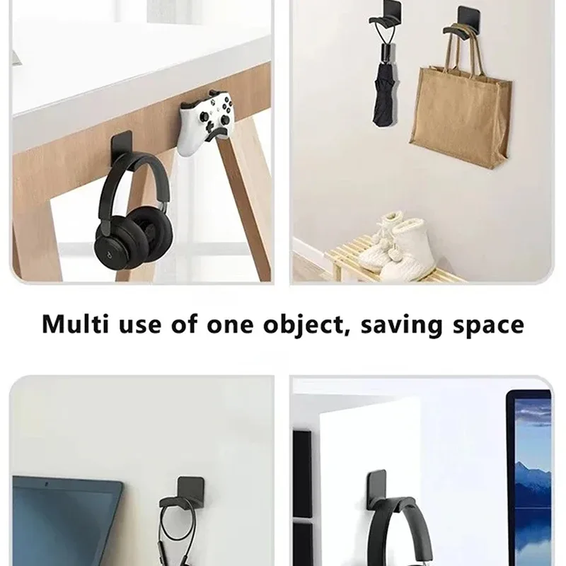 Support de casque adhésif universel pour mur et bureau - Image 3