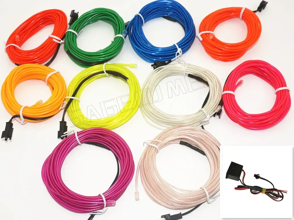 Fil EL Lumineux Flexible Étanche 3V/5V/12V (2m/3m/5m) slide 6