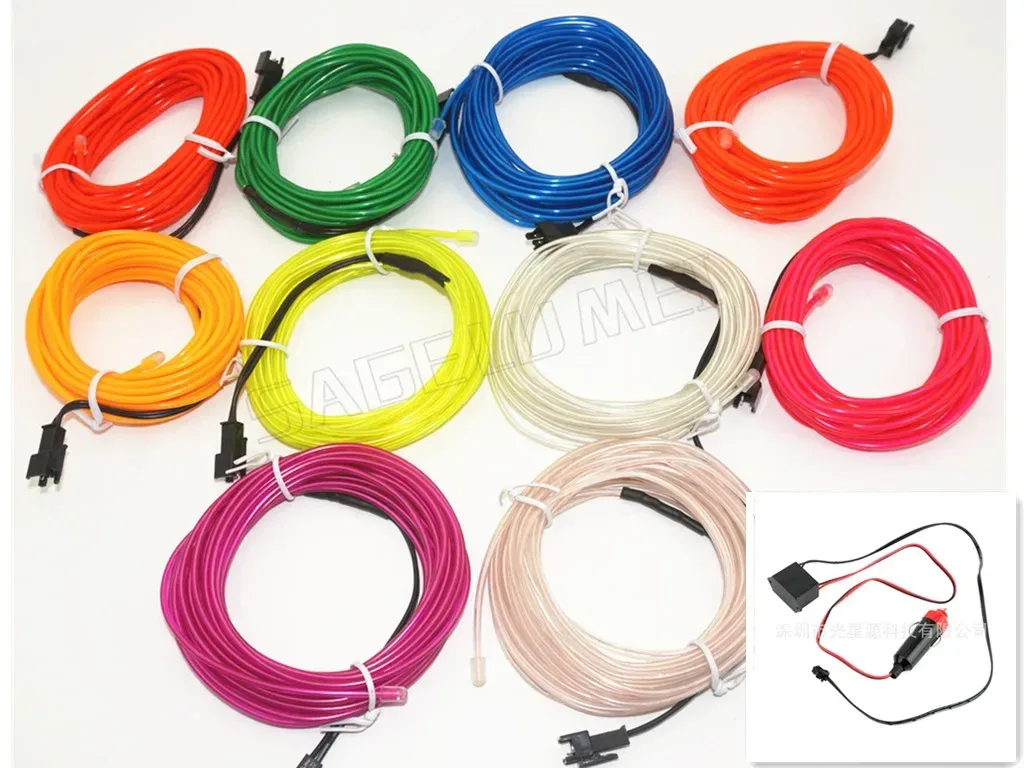 Fil EL Lumineux Flexible Étanche 3V/5V/12V (2m/3m/5m) slide 8