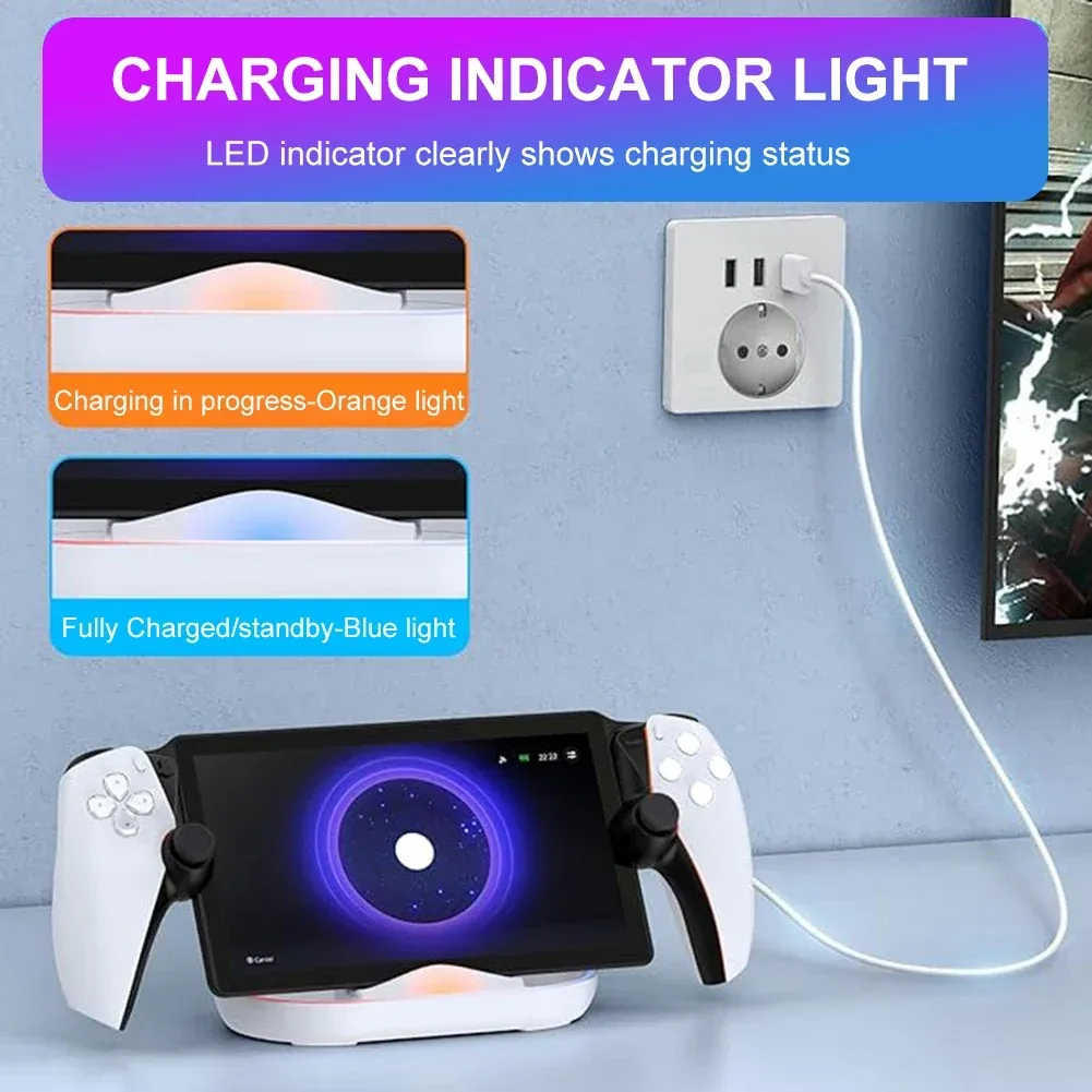 Station de recharge RGB S6 pour PlayStation 5 et PlayStation Portal slide 3