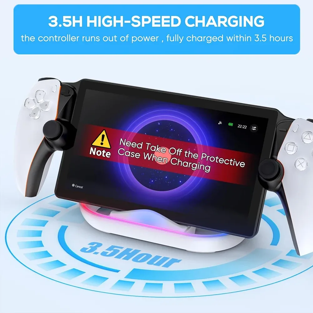 Station de recharge RGB S6 pour PlayStation 5 et PlayStation Portal slide 2