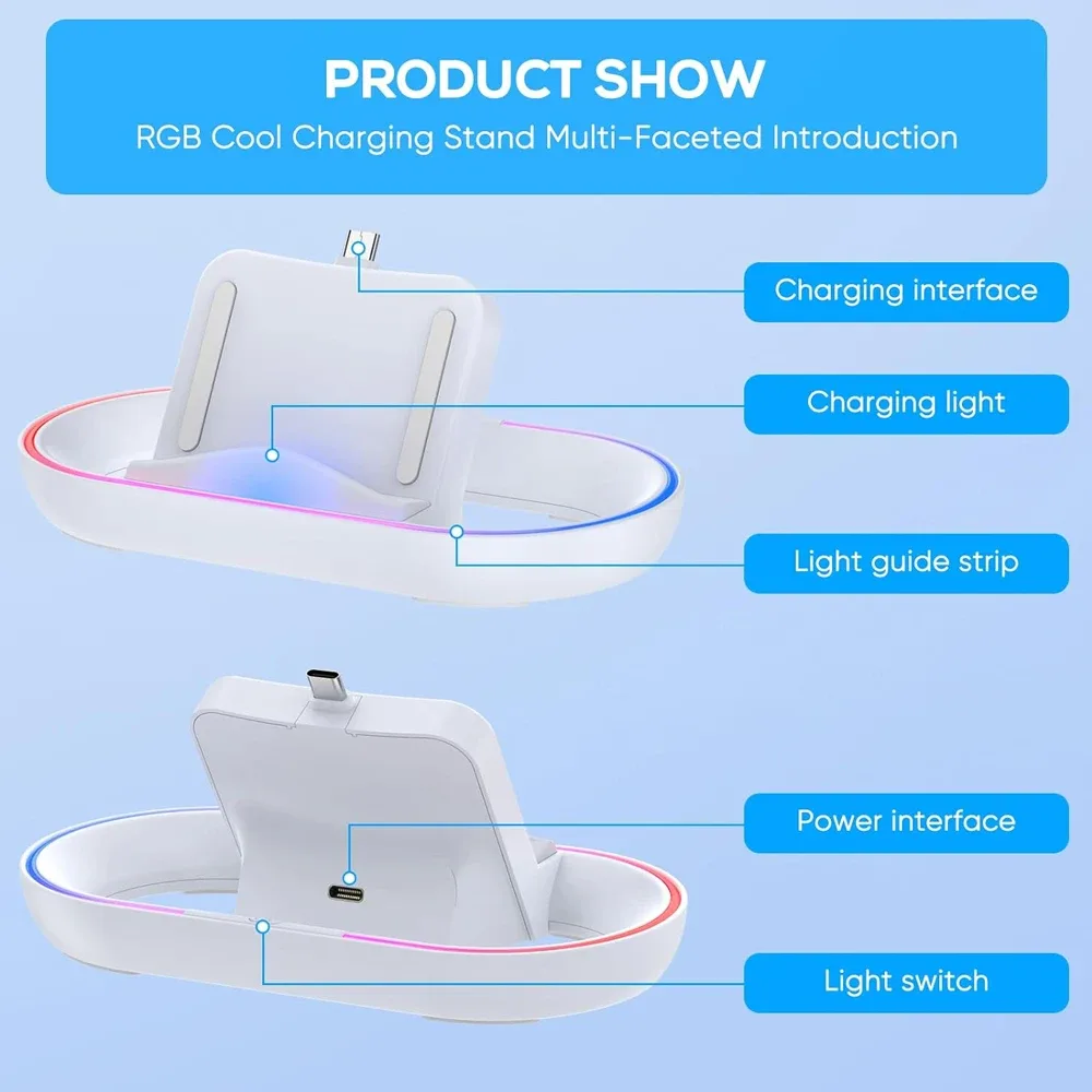Station de recharge RGB S6 pour PlayStation 5 et PlayStation Portal slide 6