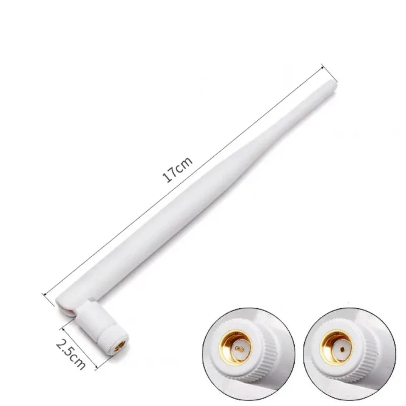 Lot de 2 antennes Wi-Fi et Bluetooth 2,4 GHz à gain élevé avec connecteur SMA slide 2