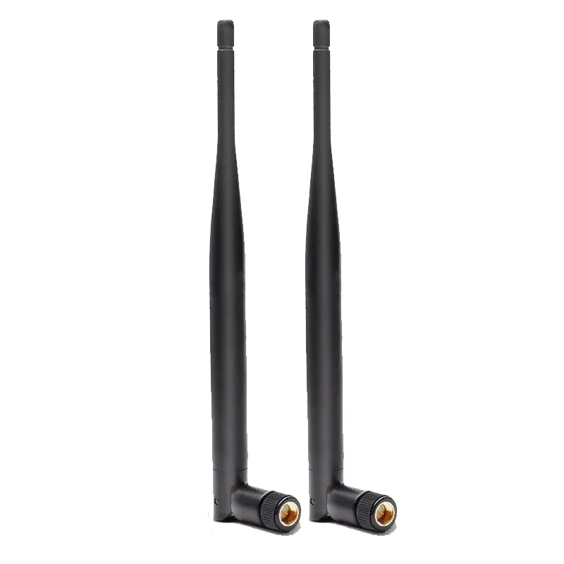 Lot de 2 antennes Wi-Fi et Bluetooth 2,4 GHz à gain élevé avec connecteur SMA