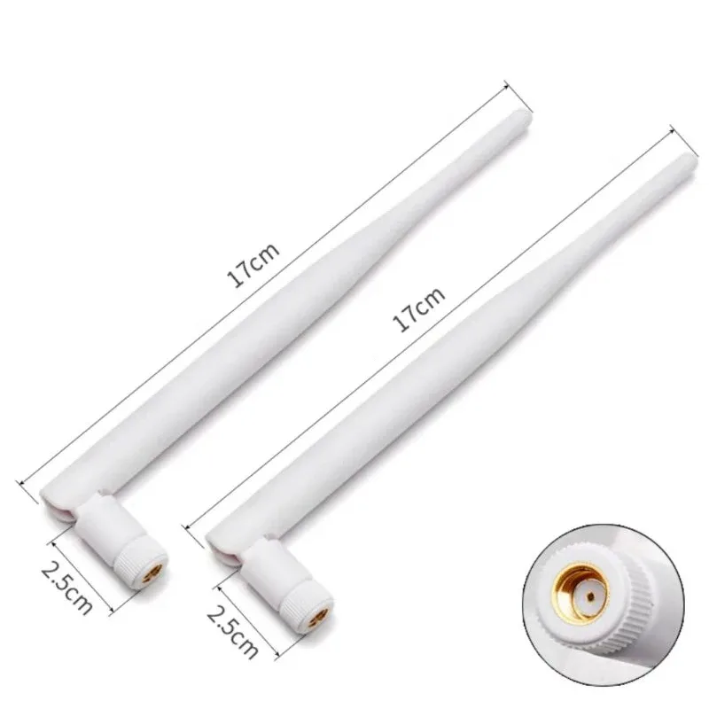 Lot de 2 antennes Wi-Fi et Bluetooth 2,4 GHz à gain élevé avec connecteur SMA slide 6
