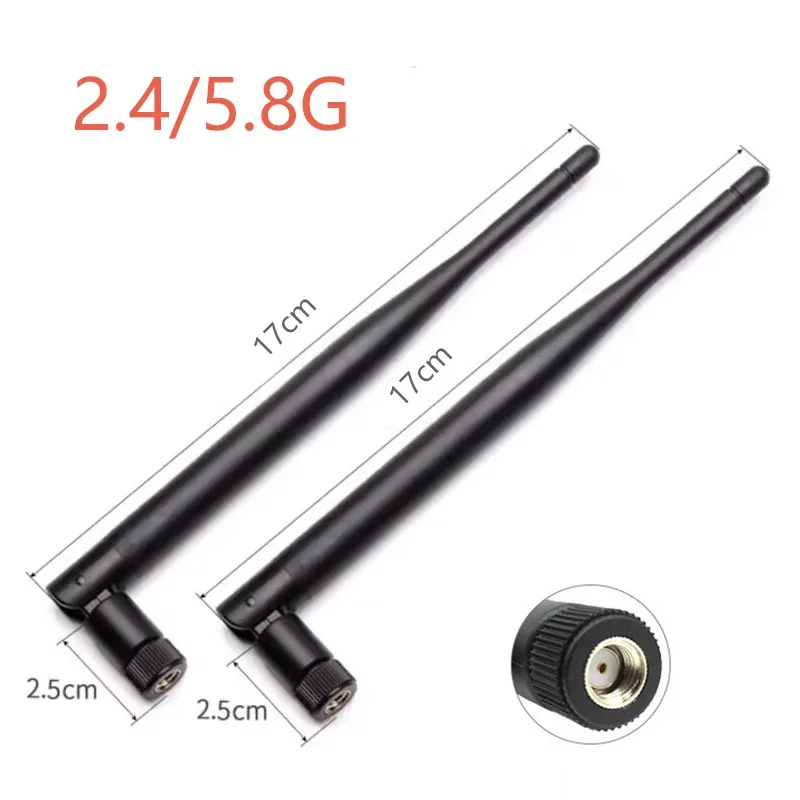 Lot de 2 antennes Wi-Fi et Bluetooth 2,4 GHz à gain élevé avec connecteur SMA slide 11