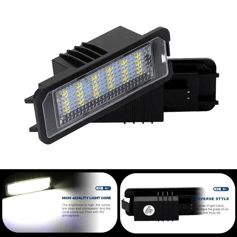 Éclairage de plaque d'immatriculation LED Canbus pour Seat Leon MK3 (5F/SC) 2012-2020 - Lot de 2 - Image 3