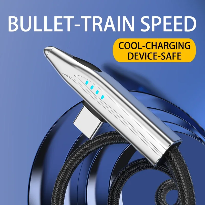 Câble USB-C vers USB-C NNBILI 240W PD coudé à 90° pour MacBook, iPhone et Samsung - Image 2