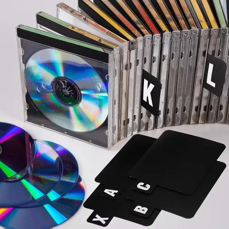 Lot de 26 intercalaires alphabétiques A-Z pour CD, DVD et vinyles - Image 3