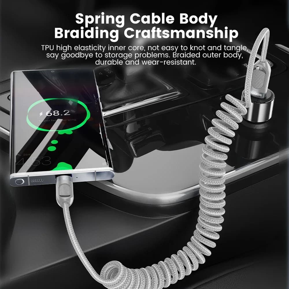 Toocki Câble USB-A vers USB-C 3A Charge Rapide, Tressé et Extensible, 1,5 m slide 4