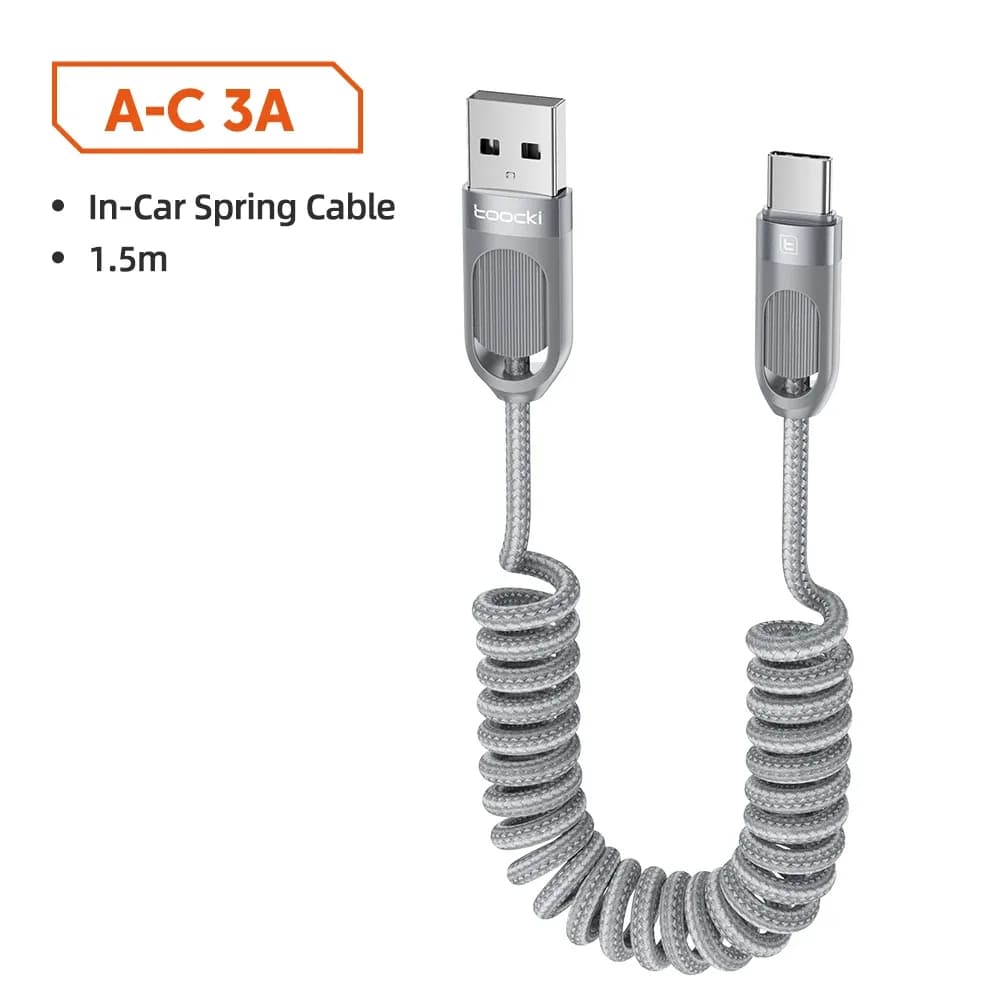 Toocki Câble USB-A vers USB-C 3A Charge Rapide, Tressé et Extensible, 1,5 m slide 8