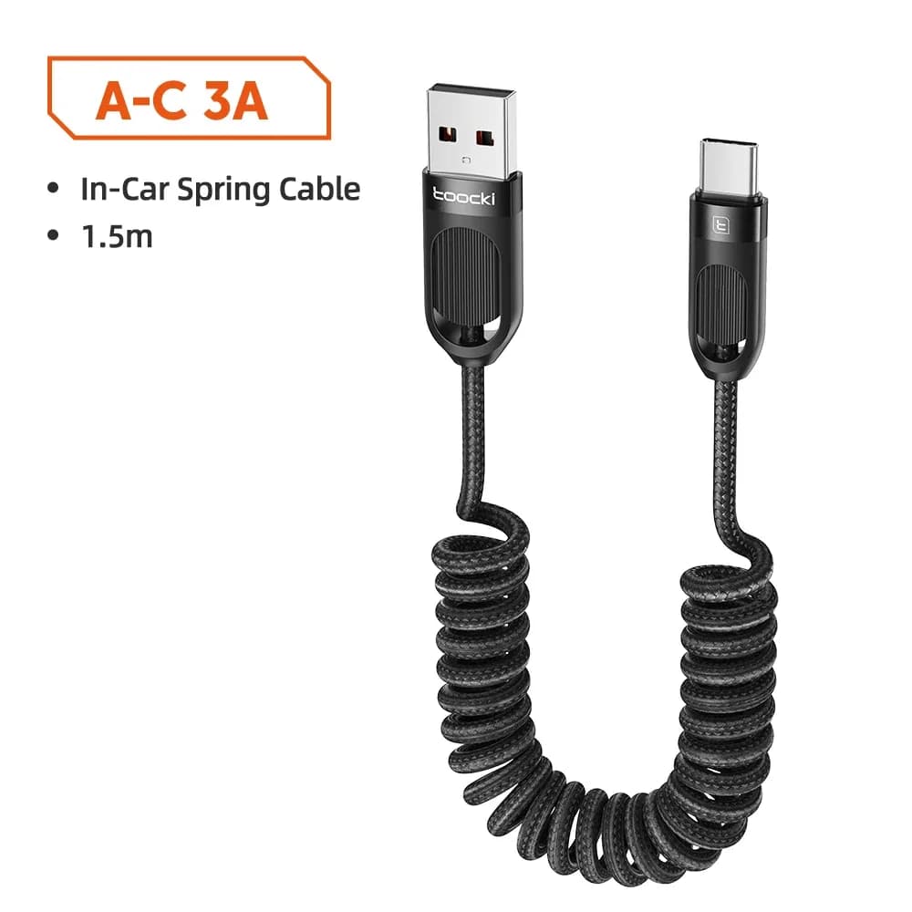 Toocki Câble USB-A vers USB-C 3A Charge Rapide, Tressé et Extensible, 1,5 m slide 7