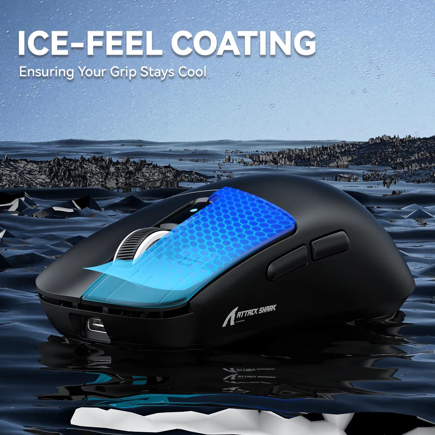 ATTACK SHARK R6 - Souris gamer sans fil ultralégère 39g, 8K Hz, Capteur PAW3950MAX, 42 000 DPI, Connexion Tri-mode (2,4 GHz/BT/Filaire) slide 6