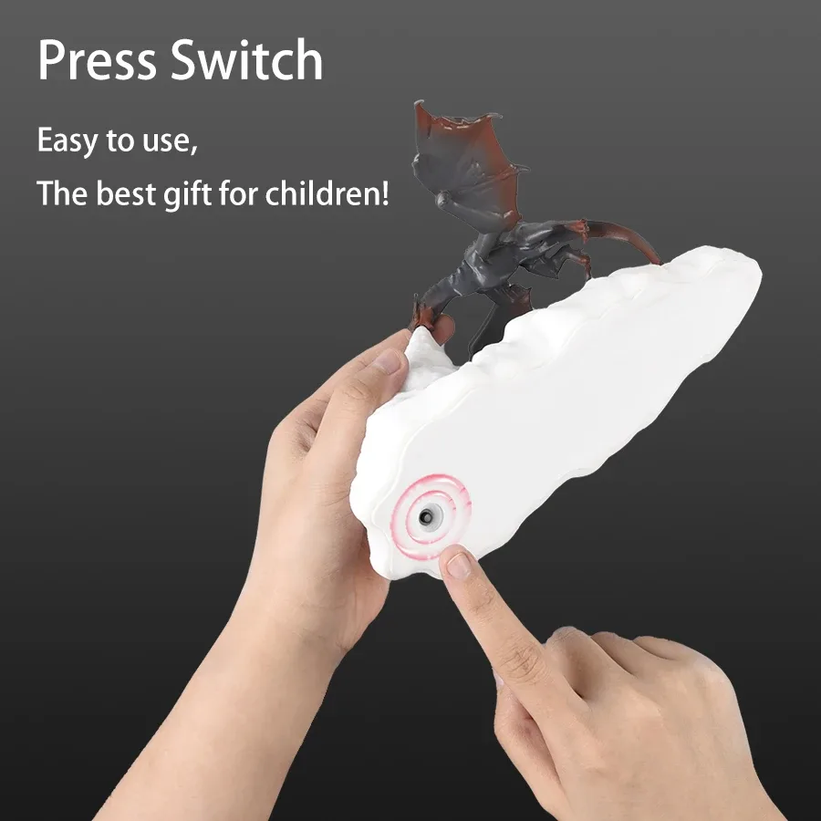 Lampe LED Dragon de feu à impression 3D - Rechargeable USB slide 5