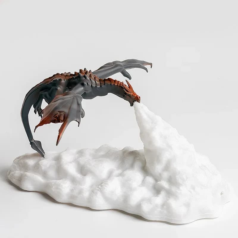 Lampe LED Dragon de feu à impression 3D - Rechargeable USB slide 7