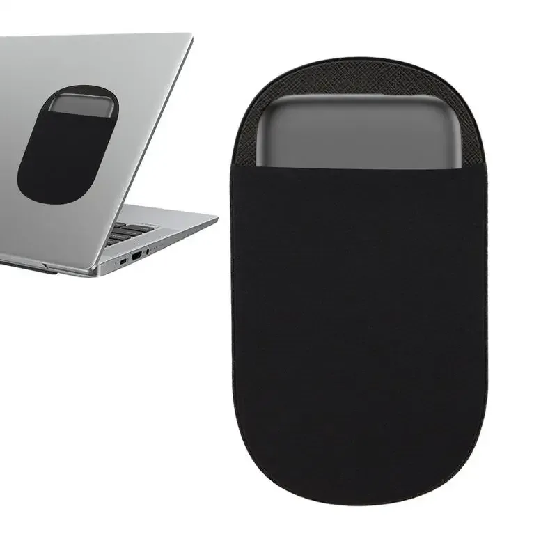 Pochette de rangement adhésive et repositionnable pour accessoires d'ordinateur portable et tablette