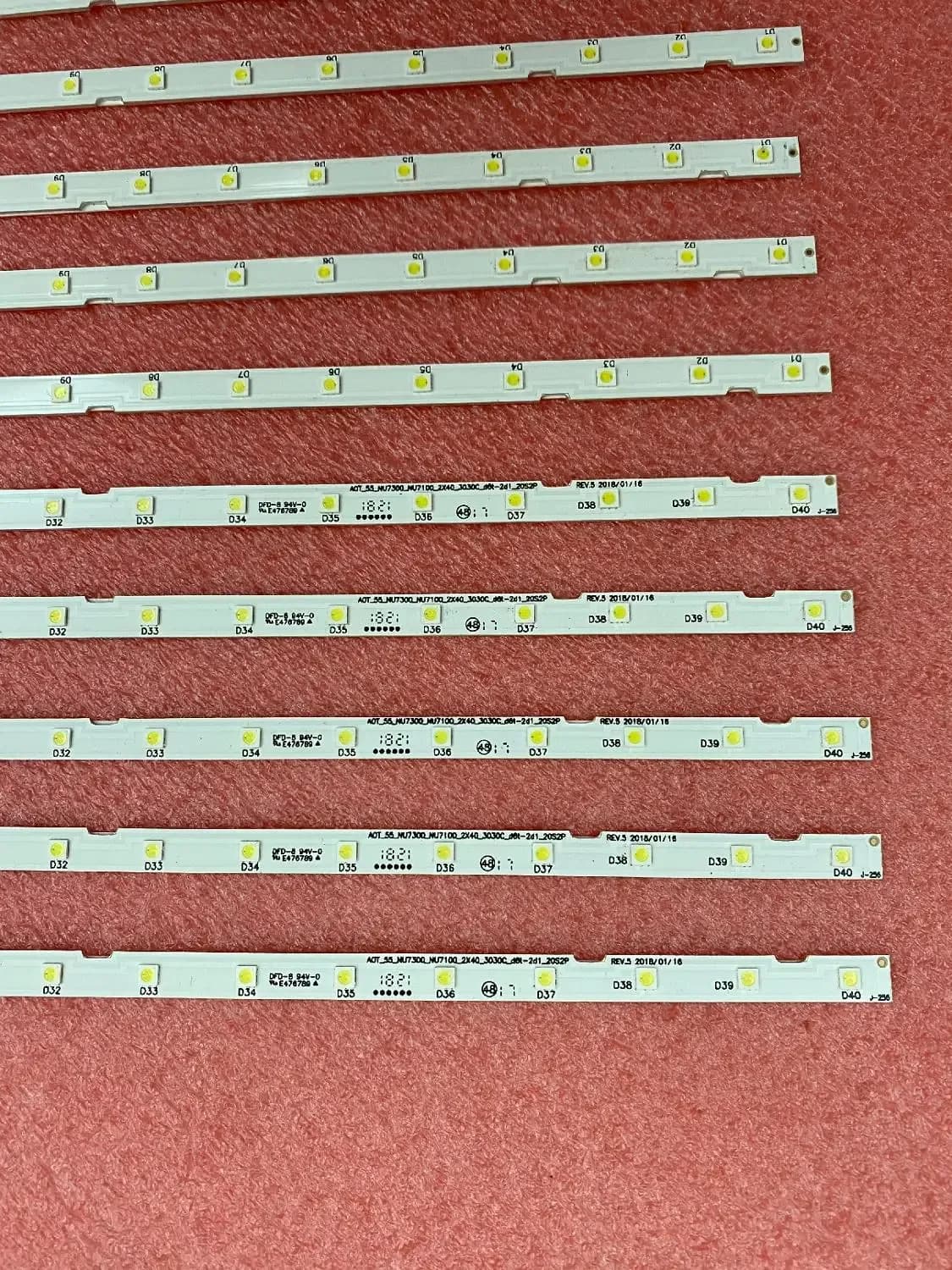 Bandes de rétroéclairage LED pour Samsung UN55NU7100, UE55NU7300, BN96-45913A, BN61-15485A slide 4