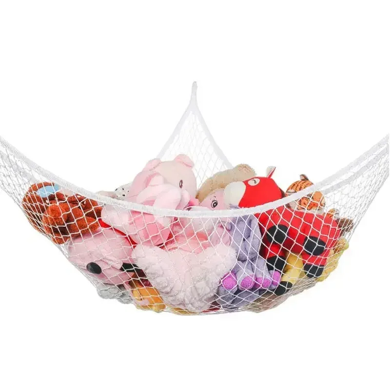 Hamac de rangement pour peluches et jouets - Filet en maille pour chambre d'enfant - Image 2