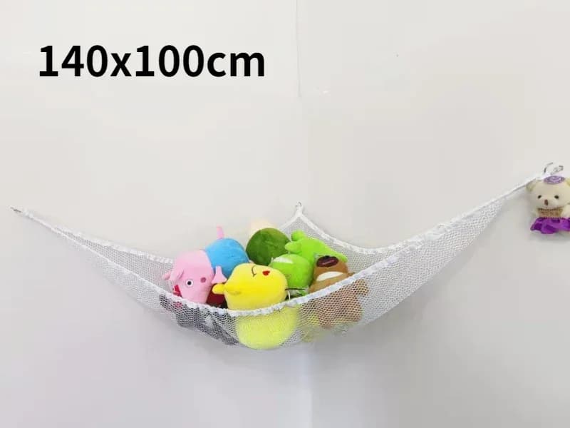 Hamac de rangement pour peluches et jouets - Filet en maille pour chambre d'enfant slide 9
