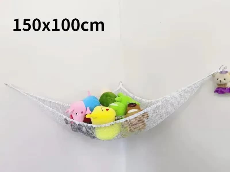 Hamac de rangement pour peluches et jouets - Filet en maille pour chambre d'enfant slide 8