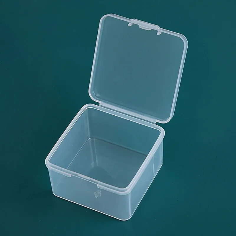 Boîte de rangement carrée transparente pour perles et petits accessoires - Image 6