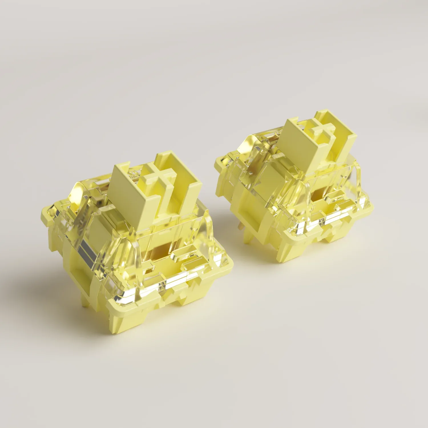 Akko V3 Pro Cream Yellow - Switches Linéaires, Tige Anti-Poussière, 5 Broches, 50gf, 45 pièces - Image 4