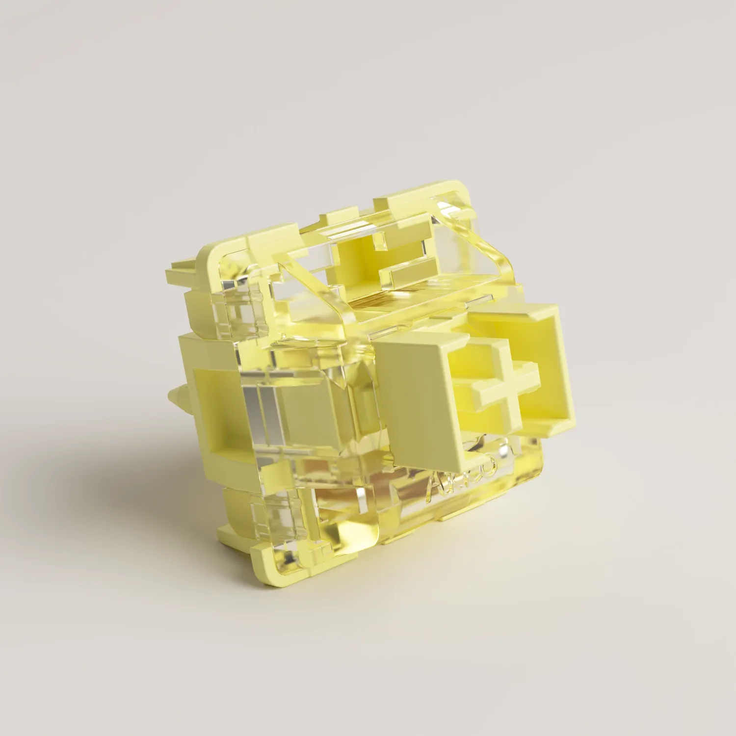 Akko V3 Pro Cream Yellow - Switches Linéaires, Tige Anti-Poussière, 5 Broches, 50gf, 45 pièces - Image 3