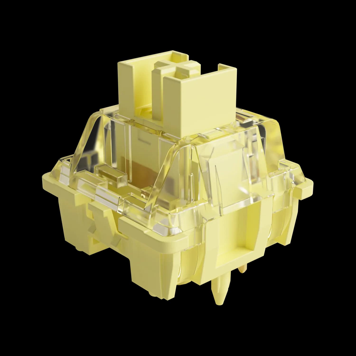 Akko V3 Pro Cream Yellow - Switches Linéaires, Tige Anti-Poussière, 5 Broches, 50gf, 45 pièces - Image 1