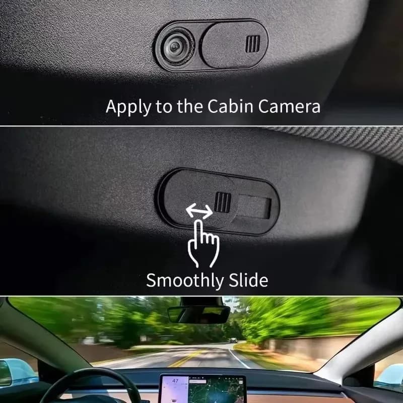 Cache-webcam coulissant ultra-fin pour ordinateur portable, tablette et Tesla Model 3/Y - Image 2