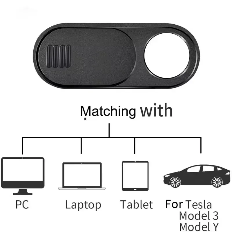 Cache-webcam coulissant ultra-fin pour ordinateur portable, tablette et Tesla Model 3/Y - Image 3