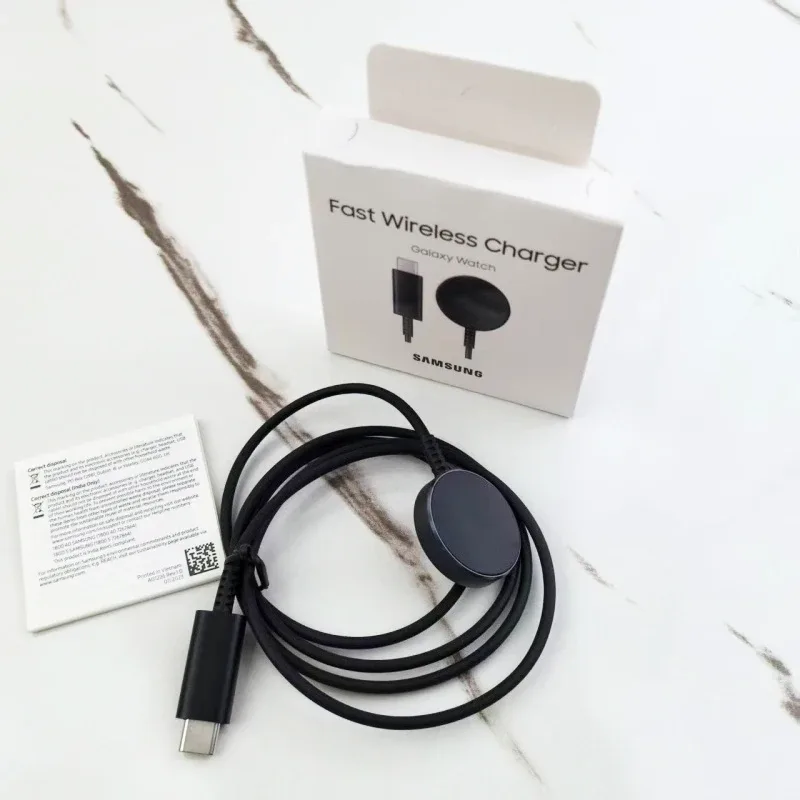 Chargeur sans fil magnétique Samsung pour Galaxy Watch 8/7/6/5/4/3 et Active 2 - Station de charge rapide portable - Image 1